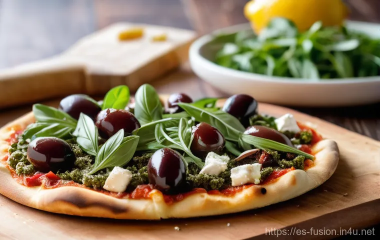 퓨전 피자의 대체밀 활용 - Prompt 1: Mediterranean Almond Flour Fusion Pizza**