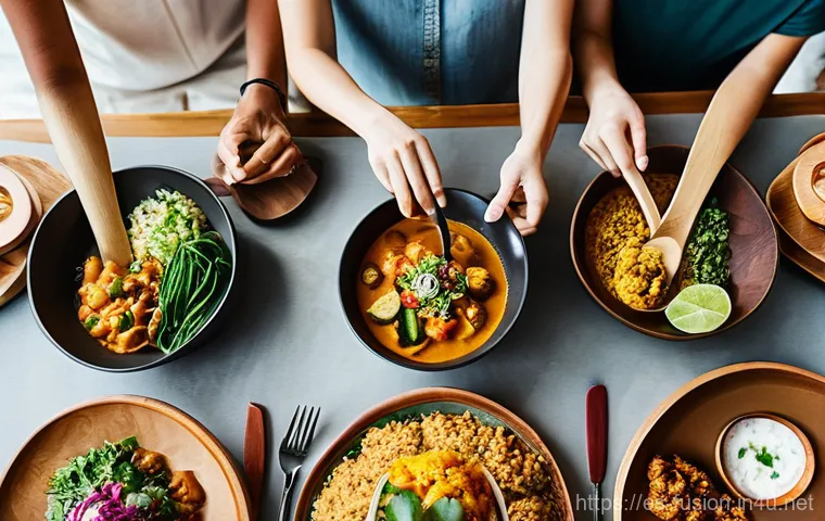 퓨전 패스트푸드의 비건 밀키트 - **Prompt:** A person (late 20s to early 40s, casually dressed in a clean t-shirt and apron) joyfully... 퓨전 패스트푸드의 비건 밀키트 - **Prompt:** A person (late 20s to early 40s, casually dressed in a clean t-shirt and apron) joyfully...